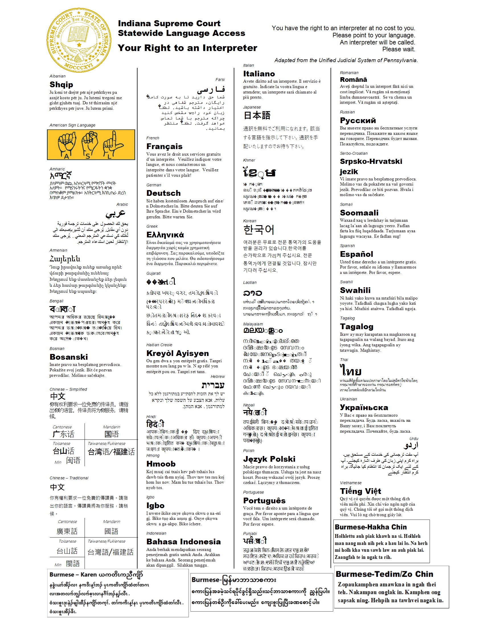 Language Access - Right to an Interpreter
